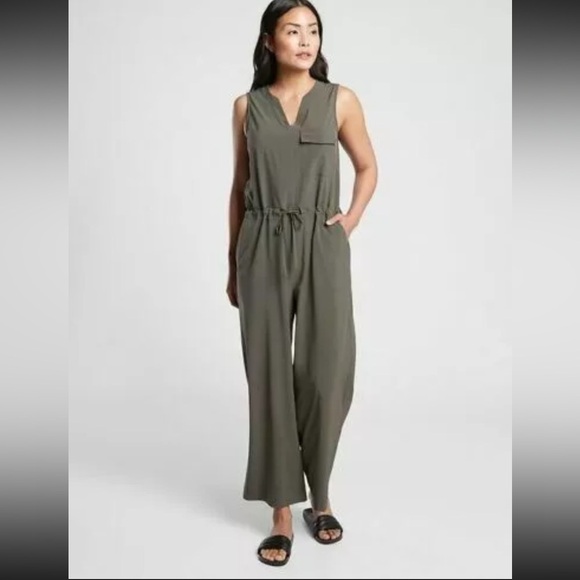 Athleta Pants - ATHLETA Topanga Women’s Jumpsuit Romper Mountain Olive XXS  #657900 Athleisure